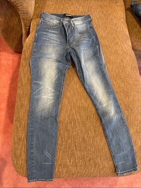 Express Women's Blue Jeggings - Faded Wash Skinny size 6R